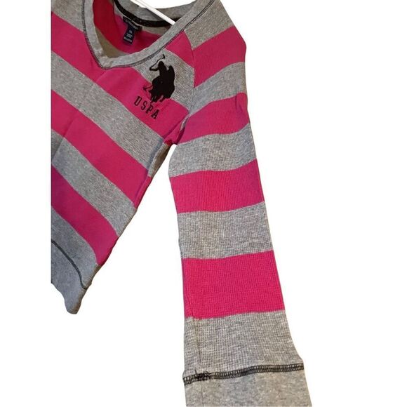 US Polo Association Vee Neck Thermal Top XL - Picture 3 of 8